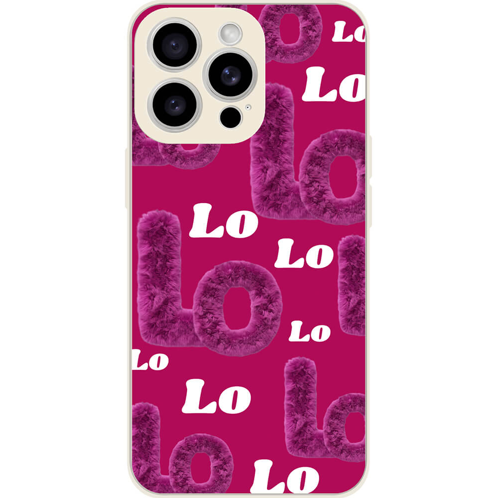Pink Letter L&O - Customizable Case For iPhone