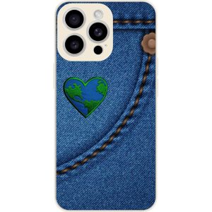 Heart Denim Jeans - Customizable Case For iPhone