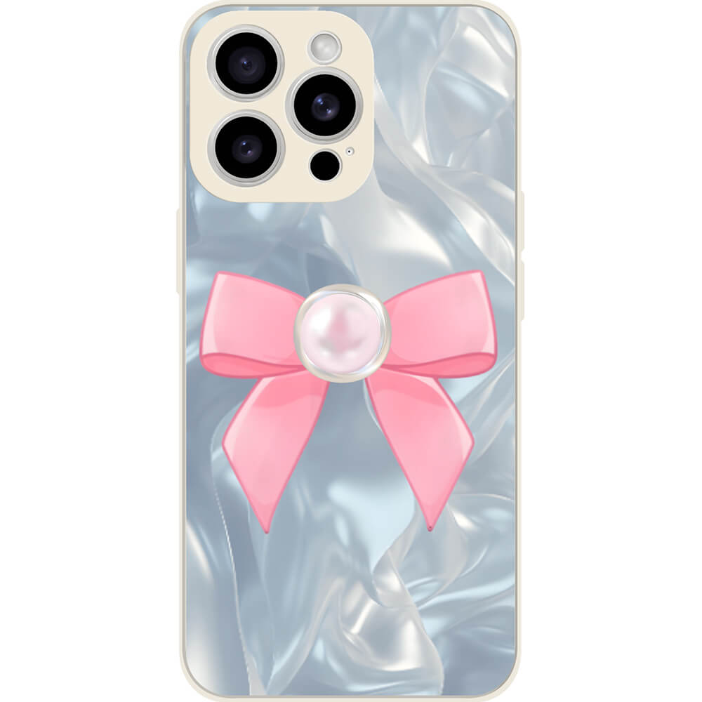 Pink Ribbon Bow - Customizable Case For iPhone
