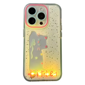 Glowing Cat - iPhone Case