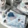Soobin K-pop stickers used to decorate a phone case and K-pop journal in Love Song concept