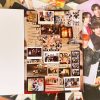 TXT stickers used to decorate a clear phone case and K-pop journal