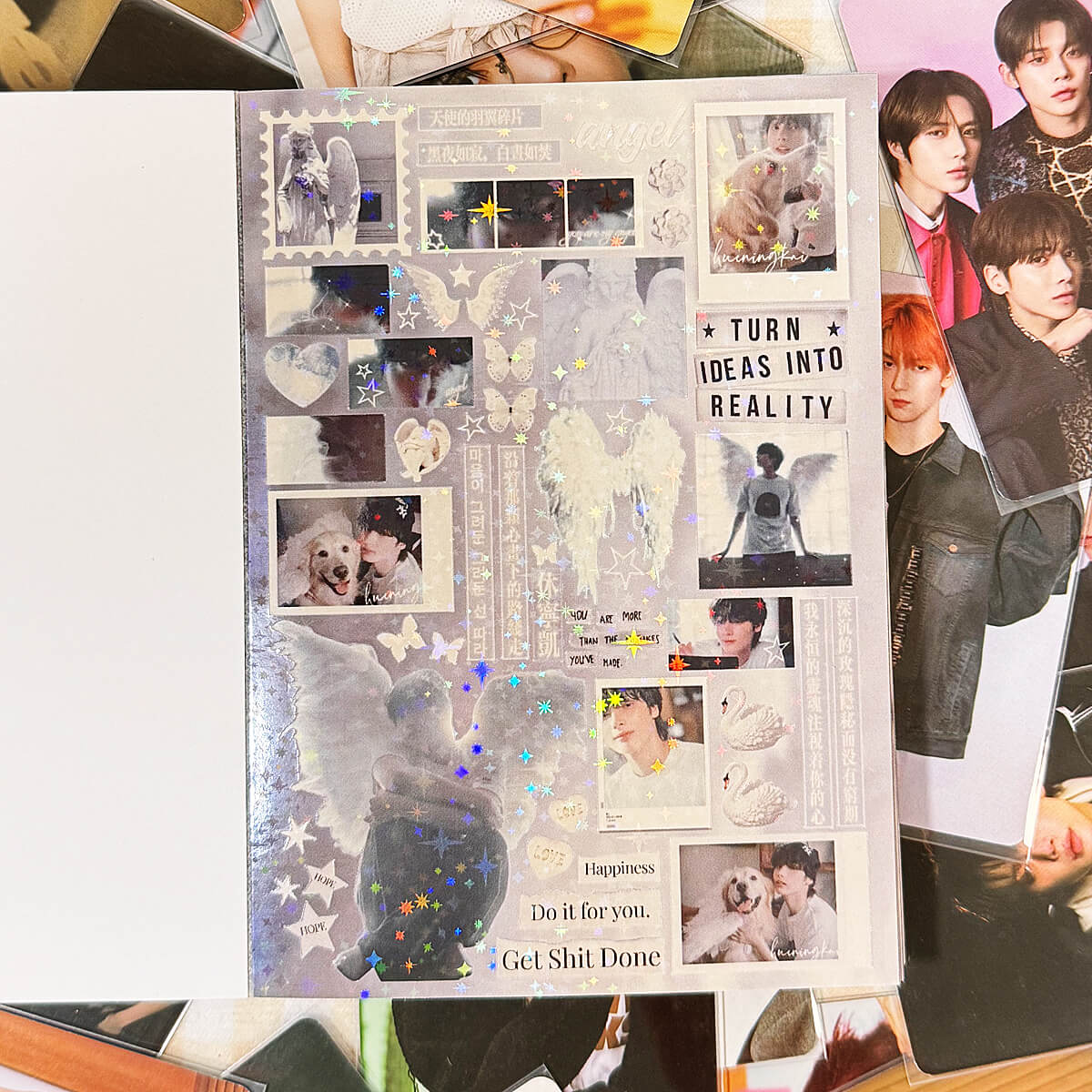 Bonus TXT photocards – 10 randomly included K-pop mini cards with each sticker book order